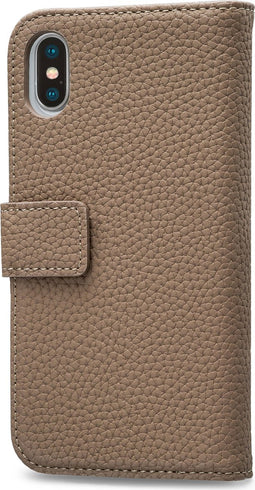 Mobilize Telefoonhoesje geschikt voor Apple iPhone XS Max Hoesje | Mobilize Elite Gelly Bookcase Portemonnee | Pasjeshouder voor 3 Pasjes | Telefoonhoesje voor Pinpas / OV Kaart / Rijbewijs - Taupe