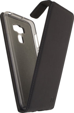Mobilize Telefoonhoesje geschikt voor ASUS ZenFone 3 Max Hoesje | Mobilize Classic Gelly Flipcase | Pasjeshouder voor 1 Pasje | Telefoonhoesje voor Pinpas / OV Kaart / Rijbewijs - Zwart