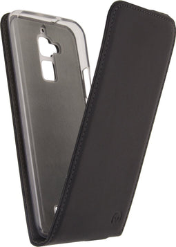 Mobilize Telefoonhoesje geschikt voor ASUS ZenFone 3 Max Hoesje | Mobilize Classic Gelly Flipcase | Pasjeshouder voor 1 Pasje | Telefoonhoesje voor Pinpas / OV Kaart / Rijbewijs - Zwart