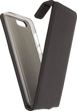 Mobilize Telefoonhoesje geschikt voor ASUS ZenFone 4 Hoesje | Mobilize Classic Gelly Flipcase | Pasjeshouder voor 1 Pasje | Telefoonhoesje voor Pinpas / OV Kaart / Rijbewijs - Zwart