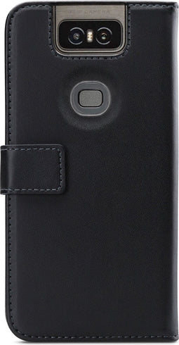 Mobilize Telefoonhoesje geschikt voor ASUS ZenFone 6 Hoesje | Mobilize Classic Gelly Wallet Bookcase Portemonnee | Pasjeshouder voor 2 Pasjes | Telefoonhoesje voor Pinpas / OV Kaart / Rijbewijs - Zwart