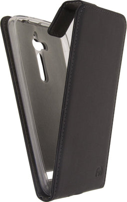 Mobilize Telefoonhoesje geschikt voor ASUS ZenFone Go Hoesje | Mobilize Classic Gelly Flipcase | Pasjeshouder voor 1 Pasje | Telefoonhoesje voor Pinpas / OV Kaart / Rijbewijs - Zwart