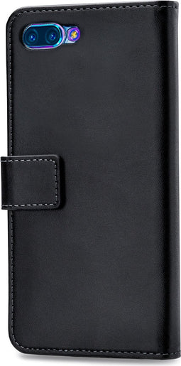 Mobilize Telefoonhoesje geschikt voor HONOR 10 Hoesje | Mobilize Classic Gelly Wallet Bookcase Portemonnee | Pasjeshouder voor 2 Pasjes | Telefoonhoesje voor Pinpas / OV Kaart / Rijbewijs - Zwart