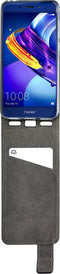 Mobilize Telefoonhoesje geschikt voor HONOR 6C Hoesje | Mobilize Classic Gelly Flipcase | Pasjeshouder voor 1 Pasje | Telefoonhoesje voor Pinpas / OV Kaart / Rijbewijs - Zwart