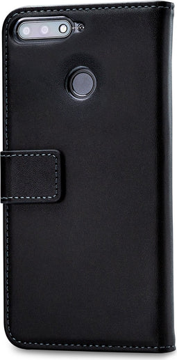 Mobilize Telefoonhoesje geschikt voor HONOR 7A Hoesje | Mobilize Classic Gelly Wallet Bookcase Portemonnee | Pasjeshouder voor 2 Pasjes | Telefoonhoesje voor Pinpas / OV Kaart / Rijbewijs - Zwart