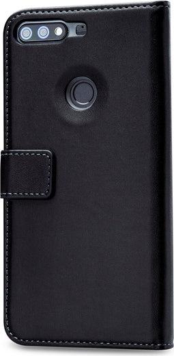 Mobilize Telefoonhoesje geschikt voor HONOR 7C Hoesje | Mobilize Classic Gelly Wallet Bookcase Portemonnee | Pasjeshouder voor 2 Pasjes | Telefoonhoesje voor Pinpas / OV Kaart / Rijbewijs - Zwart