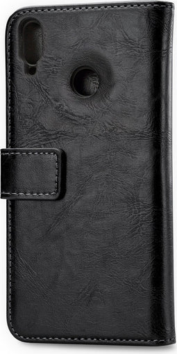 Mobilize Telefoonhoesje geschikt voor HONOR 8X Hoesje | Mobilize Elite Gelly Bookcase Portemonnee | Pasjeshouder voor 3 Pasjes | Telefoonhoesje voor Pinpas / OV Kaart / Rijbewijs - Zwart