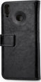 Mobilize Telefoonhoesje geschikt voor HONOR 8X Max Hoesje | Mobilize Elite Gelly Bookcase Portemonnee | Pasjeshouder voor 3 Pasjes | Telefoonhoesje voor Pinpas / OV Kaart / Rijbewijs - Zwart