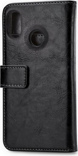 Mobilize Telefoonhoesje geschikt voor HTC U12 Life Hoesje | Mobilize Elite Gelly Bookcase Portemonnee | Pasjeshouder voor 3 Pasjes | Telefoonhoesje voor Pinpas / OV Kaart / Rijbewijs - Zwart