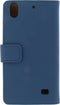 Mobilize Telefoonhoesje geschikt voor Huawei Ascend G620s Hoesje | Mobilize Slim Wallet Bookcase Portemonnee | Pasjeshouder voor 2 Pasjes | Telefoonhoesje voor Pinpas / OV Kaart / Rijbewijs - Blauw