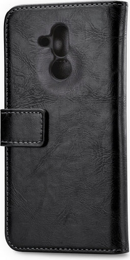 Mobilize Telefoonhoesje geschikt voor Huawei Mate 20 Lite Hoesje | Mobilize Elite Gelly Bookcase Portemonnee | Pasjeshouder voor 3 Pasjes | Telefoonhoesje voor Pinpas / OV Kaart / Rijbewijs - Zwart