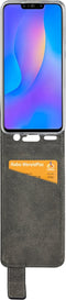 Mobilize Telefoonhoesje geschikt voor Huawei P Smart Plus (2019) Hoesje | Mobilize Classic Gelly Bookcase | Pasjeshouder voor 1 Pasje | Telefoonhoesje voor Pinpas / OV Kaart / Rijbewijs - Zwart