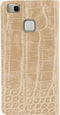 Mobilize Telefoonhoesje geschikt voor Huawei P9 Lite (2016) Hoesje | Mobilize Premium Book Bookcase | Pasjeshouder voor 1 Pasje | Telefoonhoesje voor Pinpas / OV Kaart / Rijbewijs - Alligator Peanut Brown | Bruin