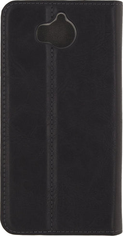 Mobilize Telefoonhoesje geschikt voor Huawei Y5 (2017) Hoesje | Mobilize Premium Gelly Bookcase Portemonnee | Pasjeshouder voor 1 Pasje | Telefoonhoesje voor Pinpas / OV Kaart / Rijbewijs - Zwart