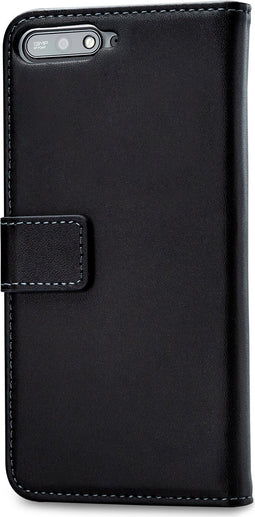 Mobilize Telefoonhoesje geschikt voor Huawei Y6 Hoesje | Mobilize Classic Gelly Wallet Bookcase Portemonnee | Pasjeshouder voor 2 Pasjes | Telefoonhoesje voor Pinpas / OV Kaart / Rijbewijs - Zwart
