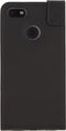 Mobilize Telefoonhoesje geschikt voor Huawei Y6 Pro (2017) Hoesje | Mobilize Classic Gelly Flipcase | Pasjeshouder voor 1 Pasje | Telefoonhoesje voor Pinpas / OV Kaart / Rijbewijs - Zwart