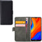 Mobilize Telefoonhoesje geschikt voor Huawei Y6s Hoesje | Mobilize Classic Gelly Wallet Bookcase Portemonnee | Pasjeshouder voor 2 Pasjes | Telefoonhoesje voor Pinpas / OV Kaart / Rijbewijs - Zwart