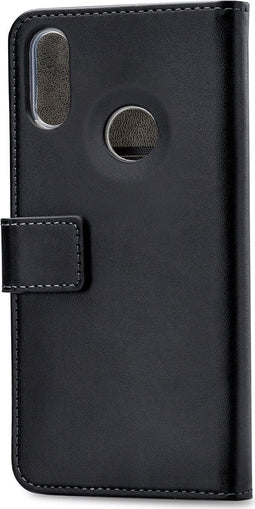 Mobilize Telefoonhoesje geschikt voor Huawei Y7 (2019) Hoesje | Mobilize Classic Gelly Wallet Bookcase Portemonnee | Pasjeshouder voor 2 Pasjes | Telefoonhoesje voor Pinpas / OV Kaart / Rijbewijs - Zwart