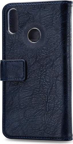 Mobilize Telefoonhoesje geschikt voor Huawei Y7 (2019) Hoesje | Mobilize Elite Gelly Bookcase | Pasjeshouder voor 3 Pasjes | Telefoonhoesje voor Pinpas / OV Kaart / Rijbewijs - Blauw