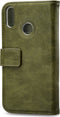 Mobilize Telefoonhoesje geschikt voor Huawei Y7 (2019) Hoesje | Mobilize Elite Gelly Bookcase | Pasjeshouder voor 3 Pasjes | Telefoonhoesje voor Pinpas / OV Kaart / Rijbewijs - Groen