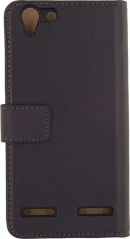 Mobilize Telefoonhoesje geschikt voor Lenovo K5 Hoesje | Mobilize Classic Wallet Bookcase Portemonnee | Pasjeshouder voor 2 Pasjes | Telefoonhoesje voor Pinpas / OV Kaart / Rijbewijs - Zwart