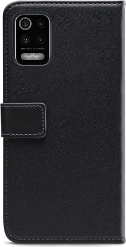 Mobilize Telefoonhoesje geschikt voor LG K52 Hoesje | Mobilize Classic Gelly Wallet Bookcase Portemonnee | Pasjeshouder voor 2 Pasjes | Telefoonhoesje voor Pinpas / OV Kaart / Rijbewijs - Zwart