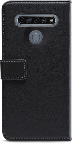Mobilize Telefoonhoesje geschikt voor LG K61 Hoesje | Mobilize Classic Gelly Wallet Bookcase Portemonnee | Pasjeshouder voor 2 Pasjes | Telefoonhoesje voor Pinpas / OV Kaart / Rijbewijs - Zwart