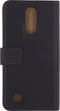 Mobilize Telefoonhoesje geschikt voor LG K8 (2017) Hoesje | Mobilize Classic Wallet Bookcase Portemonnee | Pasjeshouder voor 2 Pasjes | Telefoonhoesje voor Pinpas / OV Kaart / Rijbewijs - Zwart