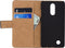 Mobilize Telefoonhoesje geschikt voor LG K8 (2017) Hoesje | Mobilize Classic Wallet Bookcase Portemonnee | Pasjeshouder voor 2 Pasjes | Telefoonhoesje voor Pinpas / OV Kaart / Rijbewijs - Zwart
