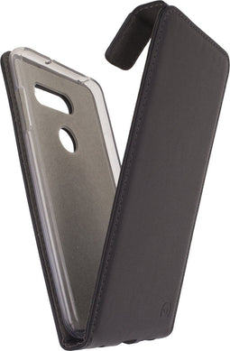 Mobilize Telefoonhoesje geschikt voor LG V30 Hoesje | Mobilize Classic Gelly Flipcase | Pasjeshouder voor 1 Pasje | Telefoonhoesje voor Pinpas / OV Kaart / Rijbewijs - Zwart