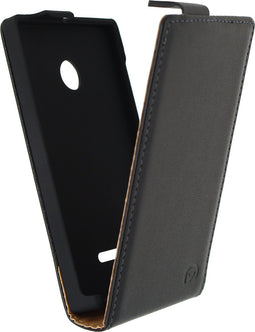 Mobilize Telefoonhoesje geschikt voor Microsoft Lumia 435 Hoesje | Mobilize Flip Case Flipcase - Zwart