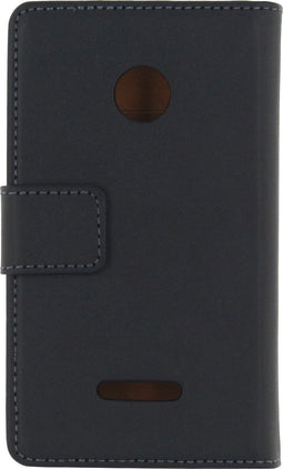 Mobilize Telefoonhoesje geschikt voor Microsoft Lumia 532 Hoesje | Mobilize Classic Wallet Bookcase Portemonnee | Pasjeshouder voor 2 Pasjes | Telefoonhoesje voor Pinpas / OV Kaart / Rijbewijs - Zwart