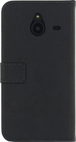 Mobilize Telefoonhoesje geschikt voor Microsoft Lumia 640 XL Hoesje | Mobilize Classic Gelly Wallet Bookcase Portemonnee | Pasjeshouder voor 2 Pasjes | Telefoonhoesje voor Pinpas / OV Kaart / Rijbewijs - Zwart