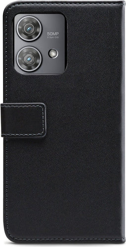 Mobilize Telefoonhoesje geschikt voor Motorola Edge 40 Neo Hoesje | Mobilize Classic Gelly Wallet Bookcase Portemonnee | Pasjeshouder voor 2 Pasjes | Telefoonhoesje voor Pinpas / OV Kaart / Rijbewijs - Zwart