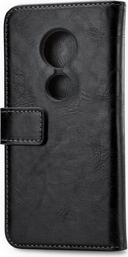 Mobilize Telefoonhoesje geschikt voor Motorola Moto E5 Play Hoesje | Mobilize Elite Gelly Bookcase Portemonnee | Pasjeshouder voor 3 Pasjes | Telefoonhoesje voor Pinpas / OV Kaart / Rijbewijs - Zwart