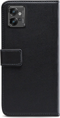 Mobilize Telefoonhoesje geschikt voor Motorola Moto G32 Hoesje | Mobilize Classic Gelly Wallet Bookcase Portemonnee | Pasjeshouder voor 2 Pasjes | Telefoonhoesje voor Pinpas / OV Kaart / Rijbewijs - Zwart