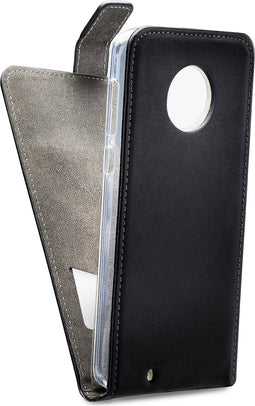 Mobilize Telefoonhoesje geschikt voor Motorola Moto G6 Hoesje | Mobilize Classic Gelly Bookcase | Pasjeshouder voor 1 Pasje | Telefoonhoesje voor Pinpas / OV Kaart / Rijbewijs - Zwart