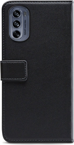 Mobilize Telefoonhoesje geschikt voor Motorola Moto G62 Hoesje | Mobilize Classic Gelly Wallet Bookcase Portemonnee | Pasjeshouder voor 2 Pasjes | Telefoonhoesje voor Pinpas / OV Kaart / Rijbewijs - Zwart