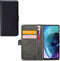Mobilize Telefoonhoesje geschikt voor Motorola Moto G71 5G Hoesje | Mobilize Classic Gelly Wallet Bookcase Portemonnee | Pasjeshouder voor 2 Pasjes | Telefoonhoesje voor Pinpas / OV Kaart / Rijbewijs - Zwart