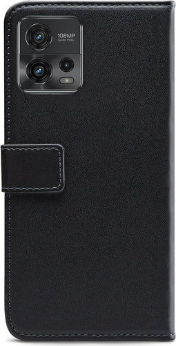 Mobilize Telefoonhoesje geschikt voor Motorola Moto G72 Hoesje | Mobilize Classic Gelly Wallet Bookcase Portemonnee | Pasjeshouder voor 2 Pasjes | Telefoonhoesje voor Pinpas / OV Kaart / Rijbewijs - Zwart