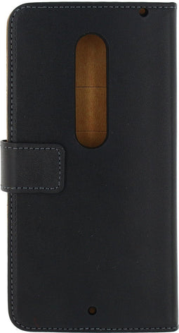 Mobilize Telefoonhoesje geschikt voor Motorola Moto X Style Hoesje | Mobilize Classic Wallet Bookcase Portemonnee | Pasjeshouder voor 2 Pasjes | Telefoonhoesje voor Pinpas / OV Kaart / Rijbewijs - Zwart