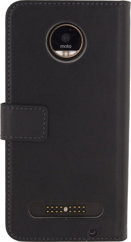 Mobilize Telefoonhoesje geschikt voor Motorola Moto Z2 Force Hoesje | Mobilize Classic Gelly Wallet Bookcase Portemonnee | Pasjeshouder voor 2 Pasjes | Telefoonhoesje voor Pinpas / OV Kaart / Rijbewijs - Zwart