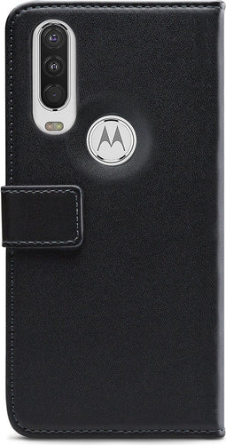 Mobilize Telefoonhoesje geschikt voor Motorola One Action Hoesje | Mobilize Classic Gelly Wallet Bookcase Portemonnee | Pasjeshouder voor 2 Pasjes | Telefoonhoesje voor Pinpas / OV Kaart / Rijbewijs - Zwart