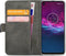 Mobilize Telefoonhoesje geschikt voor Motorola One Action Hoesje | Mobilize Classic Gelly Wallet Bookcase Portemonnee | Pasjeshouder voor 2 Pasjes | Telefoonhoesje voor Pinpas / OV Kaart / Rijbewijs - Zwart