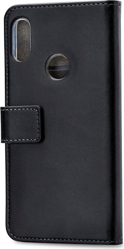 Mobilize Telefoonhoesje geschikt voor Motorola One Power Hoesje | Mobilize Classic Gelly Wallet Bookcase Portemonnee | Pasjeshouder voor 2 Pasjes | Telefoonhoesje voor Pinpas / OV Kaart / Rijbewijs - Zwart