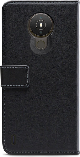 Mobilize Telefoonhoesje geschikt voor Nokia 1.4 Hoesje | Mobilize Classic Gelly Wallet Bookcase Portemonnee | Pasjeshouder voor 2 Pasjes | Telefoonhoesje voor Pinpas / OV Kaart / Rijbewijs - Zwart