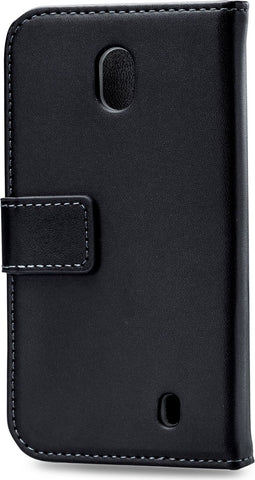 Mobilize Telefoonhoesje geschikt voor Nokia 1 Hoesje | Mobilize Classic Gelly Wallet Bookcase Portemonnee | Pasjeshouder voor 2 Pasjes | Telefoonhoesje voor Pinpas / OV Kaart / Rijbewijs - Zwart