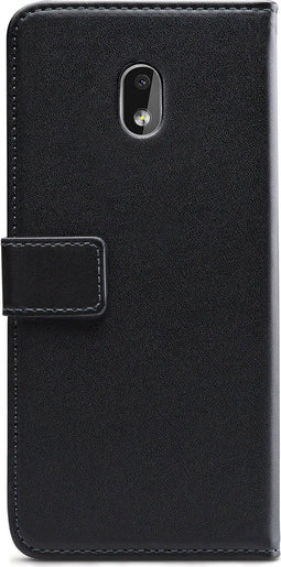 Mobilize Telefoonhoesje geschikt voor Nokia 2.2 Hoesje | Mobilize Classic Gelly Wallet Bookcase Portemonnee | Pasjeshouder voor 2 Pasjes | Telefoonhoesje voor Pinpas / OV Kaart / Rijbewijs - Zwart