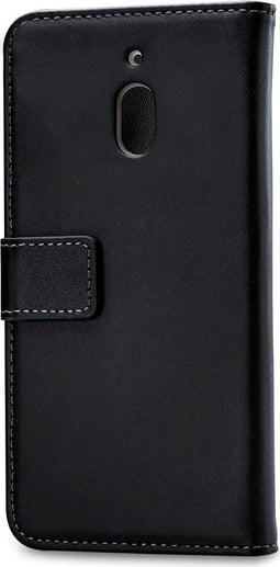 Mobilize Telefoonhoesje geschikt voor Nokia 2 Hoesje | Mobilize Classic Gelly Wallet Bookcase Portemonnee | Pasjeshouder voor 2 Pasjes | Telefoonhoesje voor Pinpas / OV Kaart / Rijbewijs - Zwart