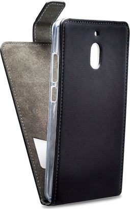 Mobilize Telefoonhoesje geschikt voor Nokia 2 Hoesje | Mobilize Classic Gelly Bookcase | Pasjeshouder voor 1 Pasje | Telefoonhoesje voor Pinpas / OV Kaart / Rijbewijs - Zwart